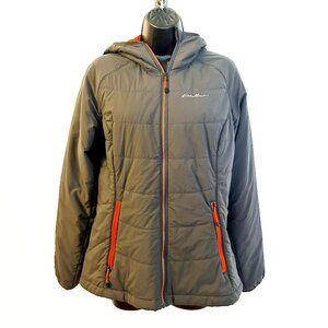 Eddie Bauer First Ascent Women's Dark Grey Puffer Jacket - Size Medium